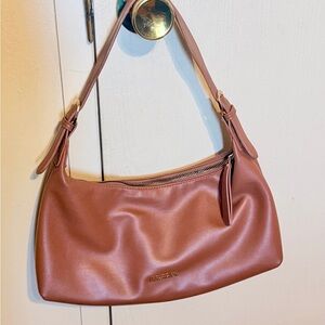 Montana West Tan Leather Shoulder Bag